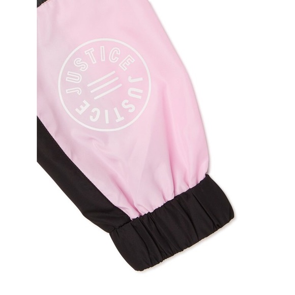 Justice NWT Butterfly Print Hooded Zipped Hooded Windbreaker Jacket Large /10-12 - Picture 6 of 13